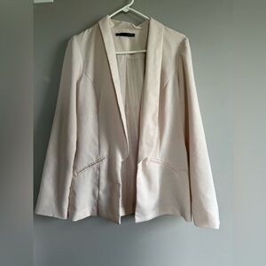 H&M Blazer Dress Jacket Light Pink Work Blazer Medium Suit Jacket